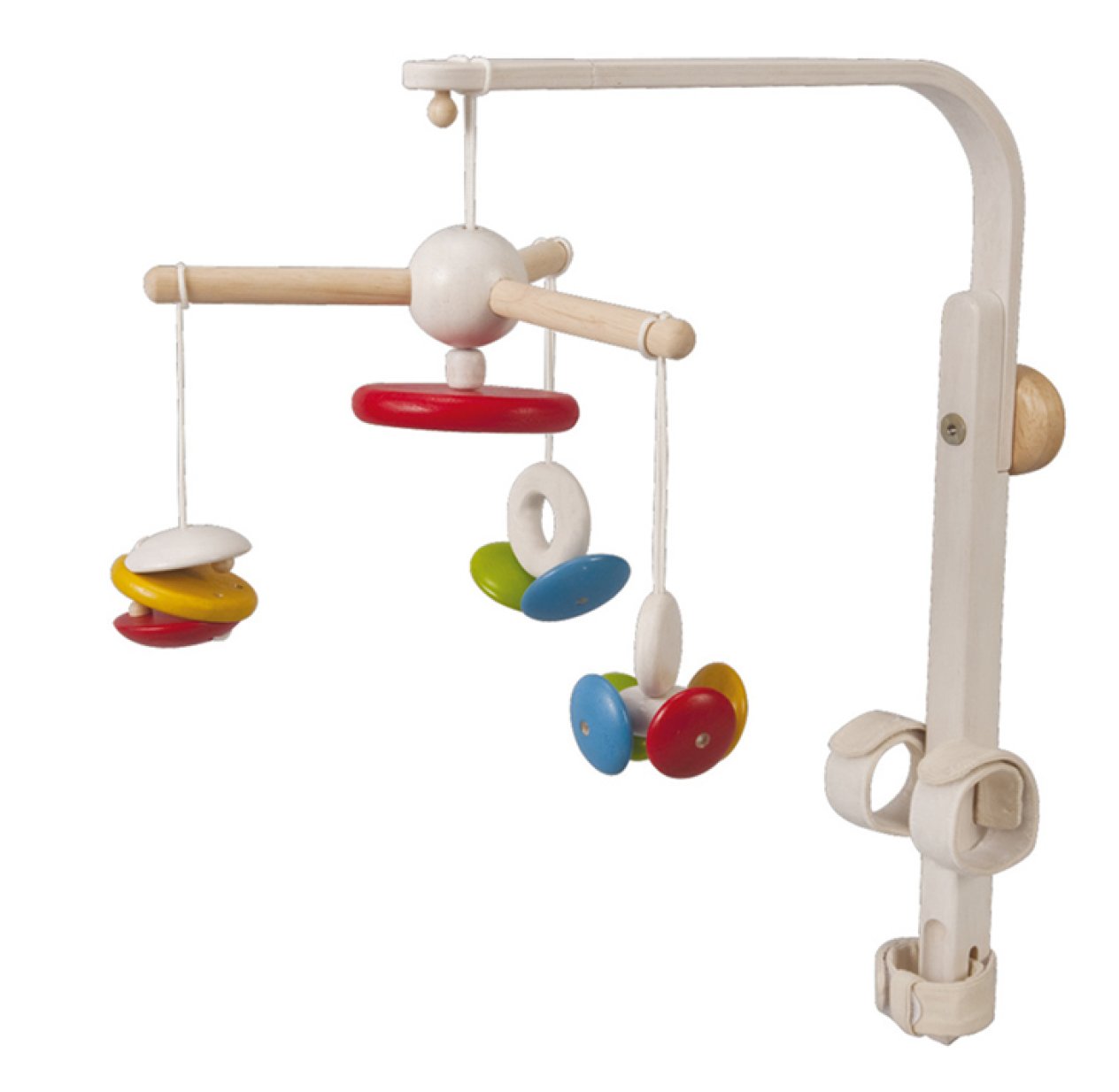 Mobile à hochets en bois
